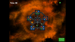 One of the early levels in Puzzle Galaxies